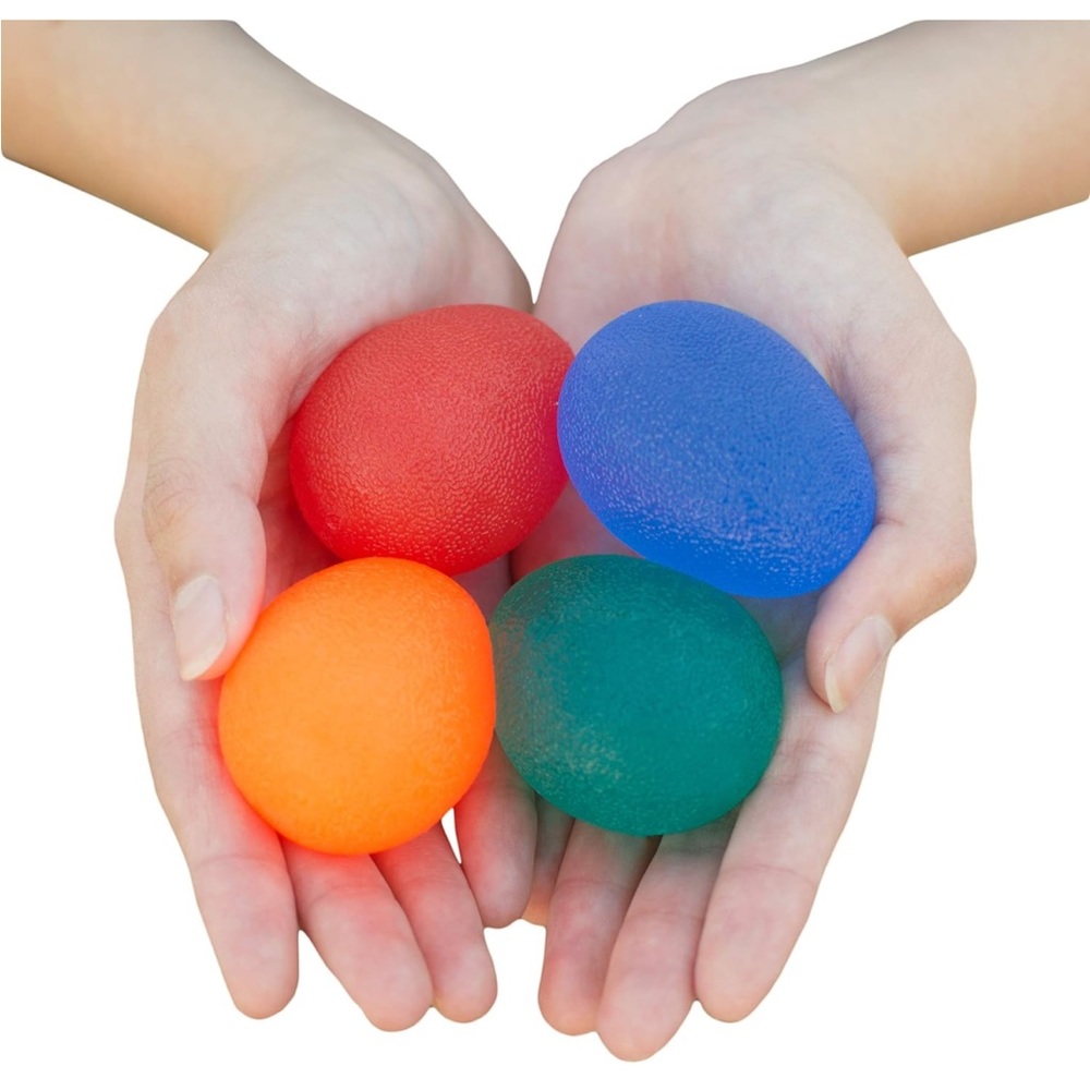 RMS 4-Pack Hand Exercise Balls - Physical & Occupational Therapy Kit. BRAND NEW